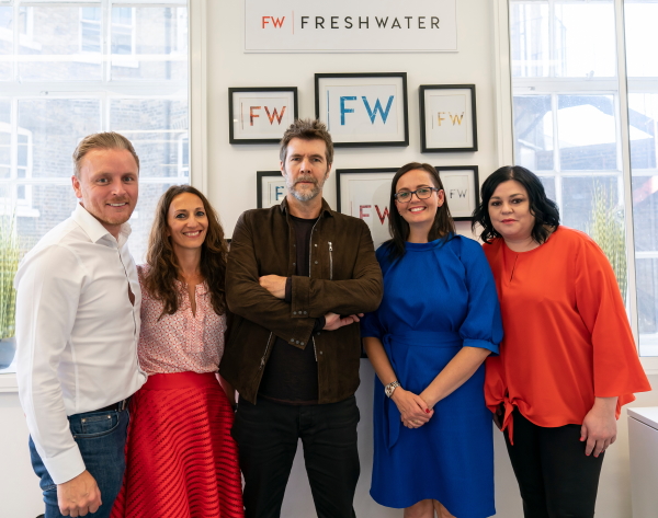 Rhod Gilbert and the Freshwater team Rhod Gilbert and the Freshwater team